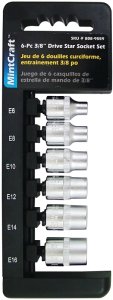 (image for) Vulcan TS1006-P Socket Set, Chrome Vanadium Steel, Chrome