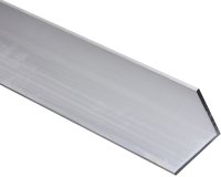 (image for) National Hardware 4204BC Series N258-400 Angle Stock, 2 in L Leg, 96 in L, 1/8 in Thick, Aluminum, Mill
