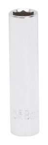 (image for) Vulcan MT6487806 Drive Socket, 8 mm Socket, 1/4 in Drive, 6-Point, Chrome Vanadium Steel, Chrome