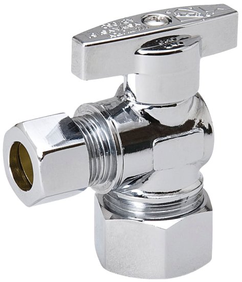 (image for) Southland 190-032HC Stop Valve, 5/8 x 3/8 in Connection, Compression, 125 psi Pressure, Brass Body