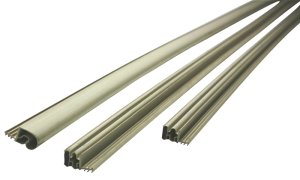 (image for) M-D 01610 Weatherstrip Set, 3/4 in W, 1/2 in Thick, 81 in L, Vinyl, Beige