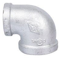 (image for) ProSource 2B1X3/4G Pipe Elbow, 1 x 3/4 in, Female, 90 deg Angle, Steel, SCH 40 Schedule, 300 psi Pressure