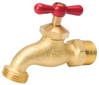 (image for) B & K 103-013 Heavy-Duty Hose Bibb, 1/2 x 3/4 in Connection, MPT x Male Hose, 125 psi Pressure, Brass Body, Antique
