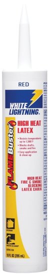 (image for) White Lightning W44017010 Adhesive Caulk, Red, 40 to 120 deg F, 10 oz, Cartridge