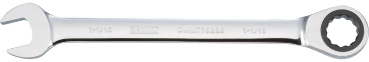 (image for) DEWALT DWMT75228OSP Combination Wrench, SAE, 1-1/16 in Head, 14-1/8 in L, Chrome