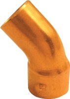 (image for) Elkhart Products 31206 Street Pipe Elbow, 1 in, Sweat x FTG, 45 deg Angle, Copper
