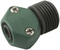 (image for) Landscapers Select GC531-23L Hose Coupling, 1/2 in, Male, Plastic, Green and Black