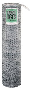 (image for) Rangemaster 5936 Poultry Net, 50 ft L, 36 in W, 20 Gauge, Hexagonal Mesh, 1 in Mesh, Galvanized Steel