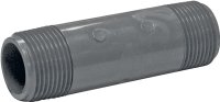 (image for) Genova P-1-4 Pipe Nipple, 1 in, MIP x MIP, PVC, Gray, SCH 80 Schedule, 4 in L
