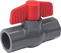 (image for) B & K ProLine Series 107-607 Ball Valve, 1-1/2 in Connection, Solvent Weld, 150 psi Pressure, PVC Body