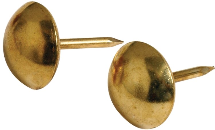 (image for) Hillman 122682 Furniture Nail, Brass, Round Head