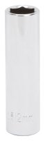 (image for) Vulcan MT6500730 Drive Socket, 12 mm Socket, 3/8 in Drive, 6-Point, Chrome Vanadium Steel, Chrome