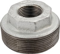 (image for) ProSource 35-2X1G Hex Pipe Bushing, 2 x 1 in, Female x Male, Steel, SCH 40 Schedule, 300 psi Pressure