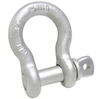 (image for) Baron 193LR-1/4 Anchor Shackle, 0.5 ton Working Load, Steel, Galvanized