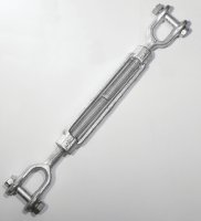 (image for) Baron 19-5/8X9 Turnbuckle, 3500 lb Working Load, 5/8 in Thread, Jaw, Jaw, 9 in L Take-Up, Galvanized Steel
