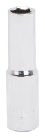 (image for) Vulcan MT6500664 Drive Socket, 10 mm Socket, 3/8 in Drive, 6-Point, Chrome Vanadium Steel, Chrome