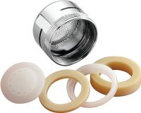 (image for) Plumb Pak PP800-1 Faucet Aerator, 15/16-27 x 55/64-27 Male x Female Thread, Brass, Chrome Plated