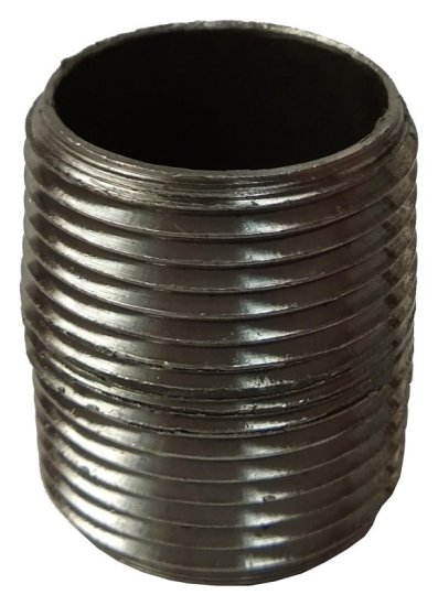(image for) ProSource 1/8XCB Pipe Nipple, 1/8 in, Male NPT Threaded, Steel, SCH 40 Schedule