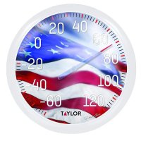 (image for) Taylor 6729 American Flag Thermometer, -60 to 120 deg F