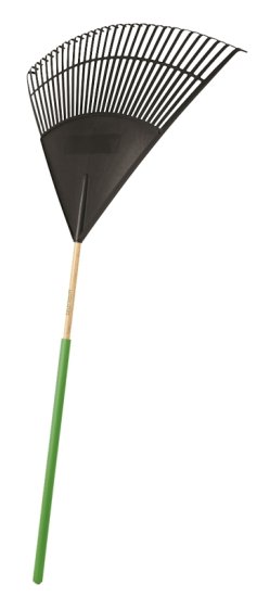 (image for) Vulcan 34590 Lawn/Leaf Rake, Poly Tine, 30 -Tine, Wood Handle, 48 in L Handle