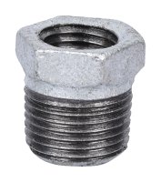 (image for) ProSource 35-3/8X1/8G Pipe Bushing, 3/8 x 1/8 in, MIP x FIP, SCH 40 Schedule, 300 psi Pressure