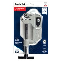 (image for) Superior Tool 36878 Pipe and Tube Cutter, 1 in Pipe, 2-1/8 in Tube Max Pipe/Tube Dia, Steel Blade, Aluminum Pipe/Tube