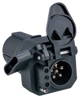 (image for) Hopkins Multi-Tow 47565 Trailer Adapter, 6-Pole, Plastic Housing Material, Black