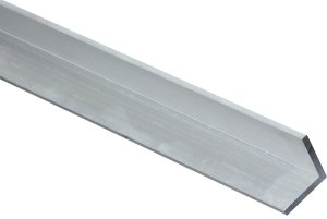 (image for) National Hardware 4204BC Series N258-368 Angle Stock, 1 in L Leg, 96 in L, 1/8 in Thick, Aluminum, Mill