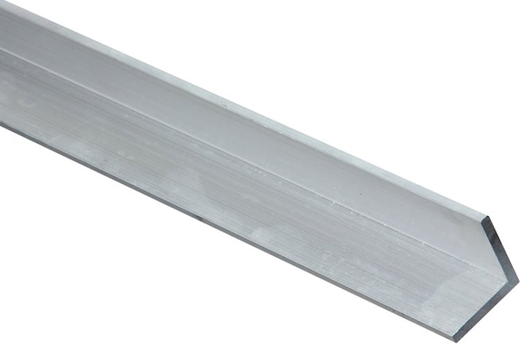 (image for) National Hardware 4204BC Series N258-368 Angle Stock, 1 in L Leg, 96 in L, 1/8 in Thick, Aluminum, Mill
