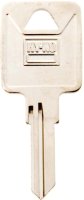 (image for) Hy-Ko 11010TM3 Key Blank, Brass, Nickel, For: Trimark Cabinet, House Locks and Padlocks, TM3 Key Number