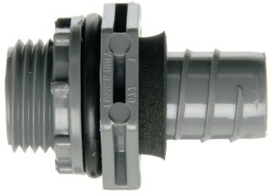 (image for) Carlon LN43EA-CTN Conduit Connector, 3/4 in NPT, 1.79 in L, PVC