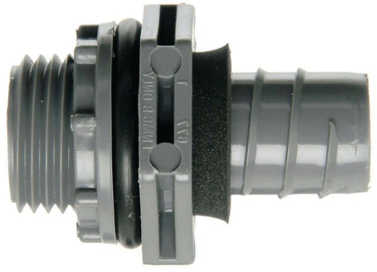 (image for) Carlon LN43EA-CTN Conduit Connector, 3/4 in NPT, 1.79 in L, PVC