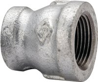 (image for) ProSource 24-3/8X1/4G Reducing Pipe Coupling, 3/8 x 1/4 in, Threaded, Malleable Steel, SCH 40 Schedule