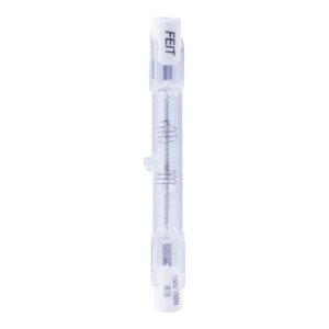(image for) Feit Electric BPQ150T3 Halogen Bulb, 0.31 in Dia x 4.71 in L Dimensions, 150 W, R7 Lamp Base, J T3 Lamp