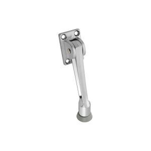 (image for) National Hardware V239 Series N273-557 Door Stop, 5 in Projection, Zinc, Satin Chrome