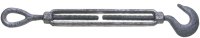 (image for) Baron 16-3/8X6 Turnbuckle, 1000 lb Working Load, 3/8 in Thread, Hook, Eye, 6 in L Take-Up, Galvanized Steel