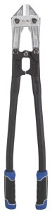 (image for) Vulcan JL-WD-0624 Bolt Cutter, 8 mm Cutting Capacity, Chrome-Molybdenum Steel Jaw, 24 in OAL, Black/Blue Handle