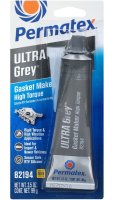 (image for) Permatex 82194 Gasket Maker, Gray, 3.5 oz Tube, Paste, Mild