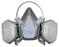 (image for) 3M TEKK Protection 52P71PC1-B/R52P71 Disposable Respirator, M Mask, P95 Filter Class, Dual Cartridge, Gray