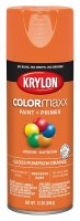 (image for) Krylon K05532007 Enamel Spray Paint, 12 oz Can, 25 sq-ft Coverage Area, Solvent Base, Gloss, Pumpkin Orange