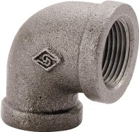 (image for) ProSource 2A-1-1/4B Pipe Elbow, 1-1/4 in, FIP, 90 deg Angle, Malleable Iron, SCH 40 Schedule, 300 psi Pressure
