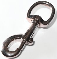 (image for) Baron 225-3/4 Bolt Snap, 3/8 in Snap Opening, 110 lb Working Load, Aluminum/Zinc, Nickel