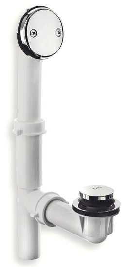 (image for) Danco 51930 Tub Drain Kit, Plastic, White, Chrome, For: Standard Size Tubs