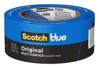 (image for) ScotchBlue 2090-48AP Painter's Tape, Multi-Surface, 60 yd L, 1.88 in W, Crepe Paper Backing, Blue, 1/PK