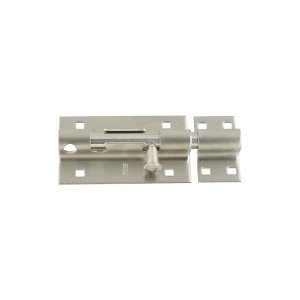 (image for) National Hardware N342-477 Barrel Bolt, 5 in L Bolt, Stainless Steel