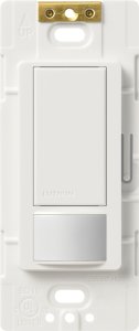 (image for) Lutron Maestro MS-OPS2H-WH Sensor Switch, 2 A, 120 V, 1-Pole, Motion Sensor, 180 deg Sensing, 30 ft Sensing, White
