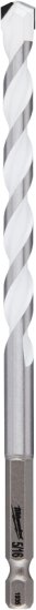 (image for) Milwaukee SHOCKWAVE 48-20-8888 Drill Bit, 5/16 in Dia, 6 in OAL, Multi-Material, Twist Flute, 1/4 in Dia Shank