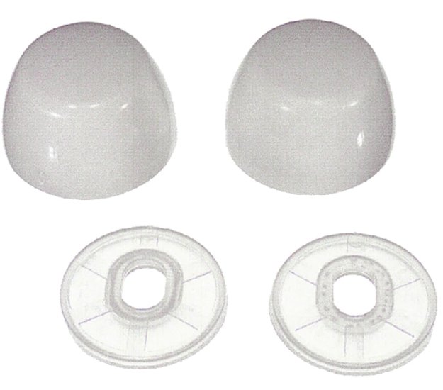 (image for) Danco 80821 Bolt Cap, Universal, Plastic, White