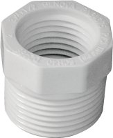 (image for) IPEX 435700 Bushing, 3/4 x 1/2 in, MPT x FPT, PVC, SCH 40 Schedule