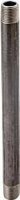 (image for) ProSource 1/2X12B Pipe Nipple, 1/2 in, Male, Steel, SCH 40 Schedule, 12 in L
